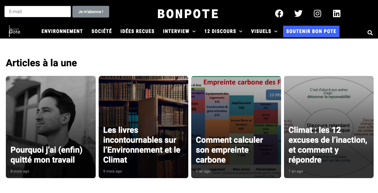 Bon Pote, le média qui informe sur le changement climatique.
