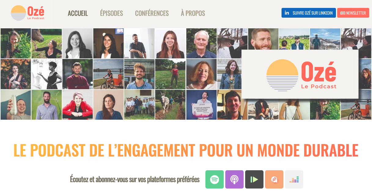 Ozé, le podcast de l’engagement pour un monde durable