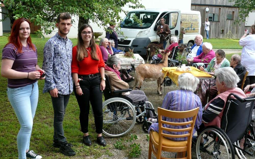 Une mini ferme dans un Ephad